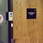 Rep Steve Russell's office door