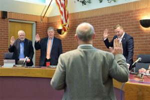 Symes, Bennett and Hibbard sworn in