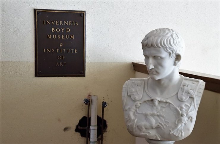 Boyd Museum plaque - Caesar Augustus
