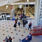 John Marshall Hallway at class change