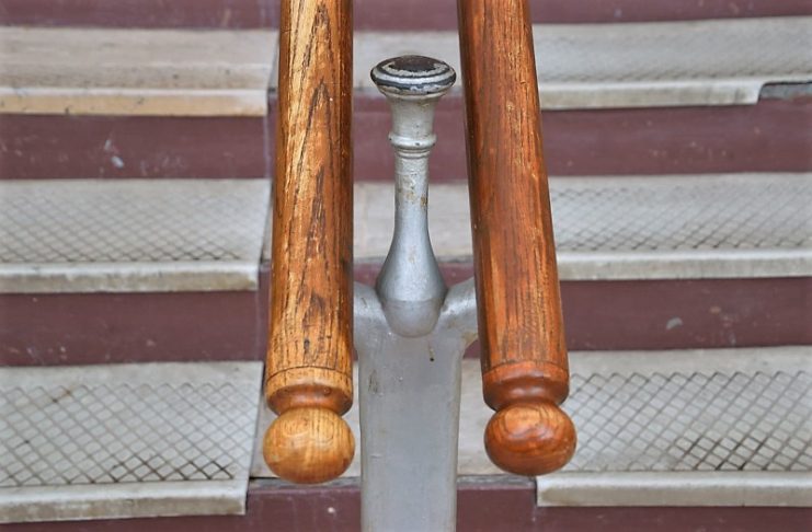 Stairway railing detail