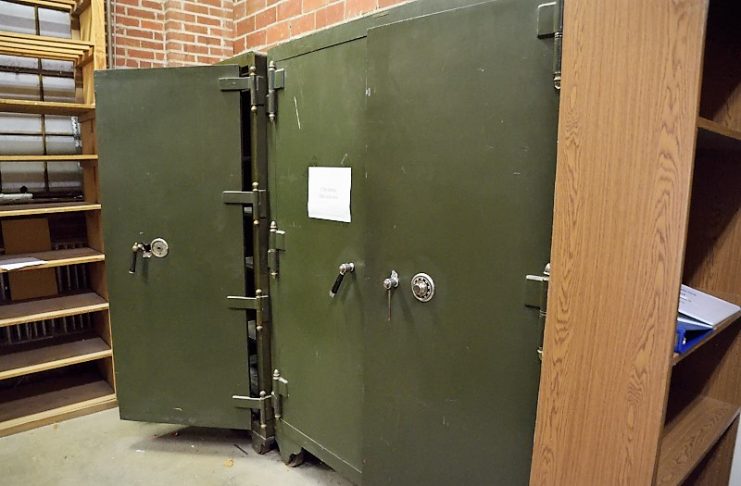 Two safes - financial records rooms