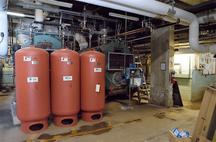 Boilers in the basement