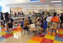 Students learn new lunch procedure