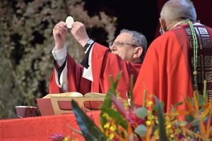 Cardinal Amato performing the Mass
