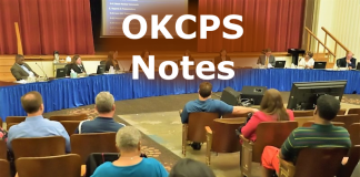 OKCPS Notes calendar