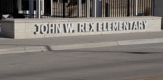John Rex Charter Elementary sign mystery