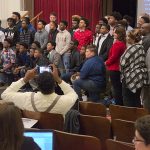 John Marshall Bears at OKCPS board meeting 1-8-18