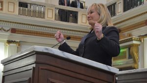 State of the State 2018 Fallin gestures criminal justice reform