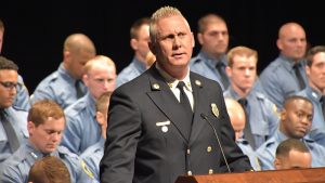 OKC Fire Dept Recruit Grad 2018 Chief Kelley