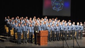 OKC Fire Dept Recruits and Chief Kelley