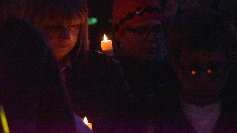 Prayer Vigil teacher walkout one candle