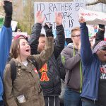 Second day teacher walkout crowd cheers at Capitol