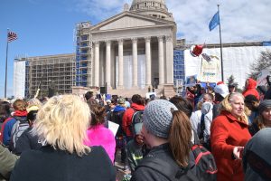 Second day teacher walkout crowd at Capitol