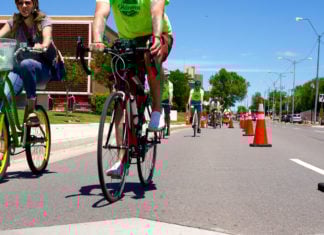 demonstration bike lane