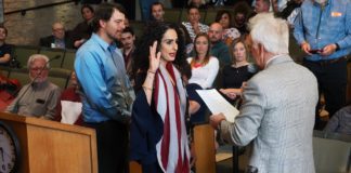 Sara Bana sworn in