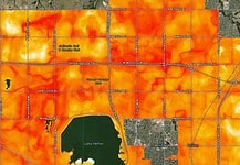 Heat study identifies OKC’s hottest summer spots and dangers heat map