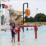 Kids playing at an aquatic center in Oklahoma City