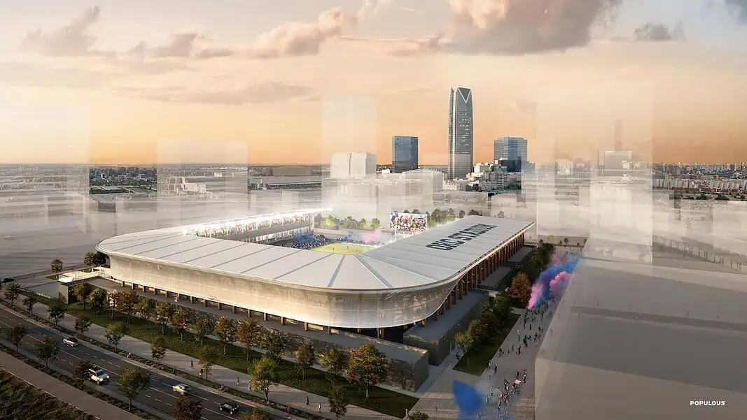 MAPS 4 stadium overhead (credit Populous) okc stadium