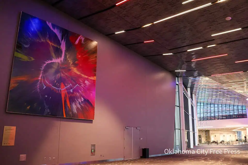Artwork in one of the lobbies of the Oklahoma City Convention Center.