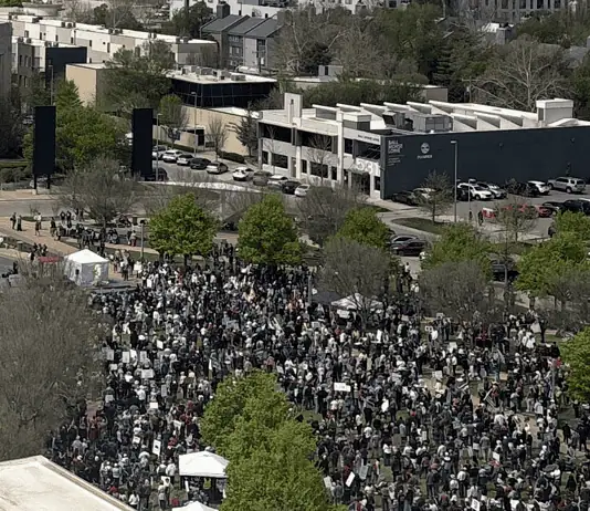 Largest ‘No Kings’ protest yet sees thousands march through Downtown