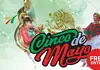 PRESS RELEASE: Hispanic Chamber of Commerce announces Cinco de Mayo Fest at Scissortail Park May 1st Cinco de Mayo promotional graphic with a brass musician, a dancer in traditional clothing, and a red FREE ENTRY badge.