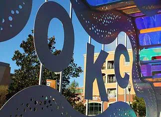 Bricktown’s new ‘Cloud Embrace’ a whimsical gathering place for OKC