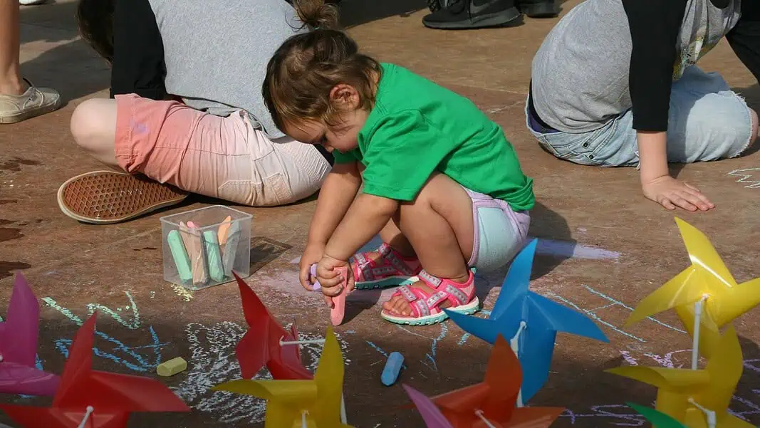 child with chalk PW