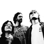 Mad Honey build alt-rock landmark on ‘Bridge Over Cumberland’ Five-person rock band standing side by side, looking up, in a black-and-white photo.
