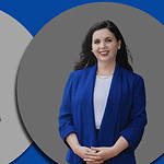 Two Democrats, one chance at flipping Oklahoma’s 5th District Two smiling professionals: man in a black t-shirt with sunglasses on the left, woman in a blue blazer on the right, against gray circular backgrounds.