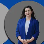 Two Democrats, one chance at flipping Oklahoma’s 5th District Two smiling professionals: man in a black t-shirt with sunglasses on the left, woman in a blue blazer on the right, against gray circular backgrounds.